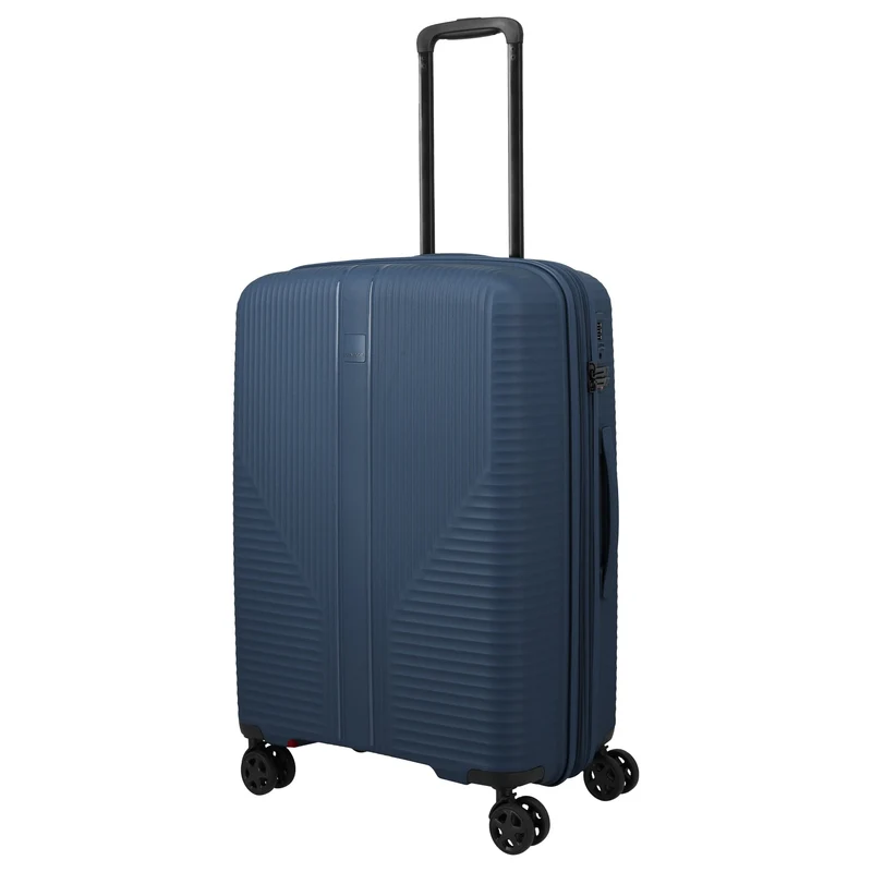 Travelite Air Stripe - 4-Rollen-Trolley 66 cm erw. (navy)