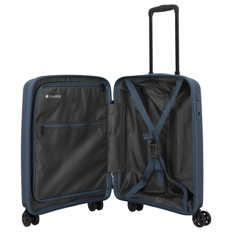 Travelite Air Stripe - 4-Rollen-Kabinentrolley 55 cm (navy)