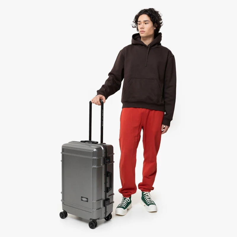 Eastpak selection Resist'r Case - 4-Rollen-Trolley M 68.5 cm (brushed metal)