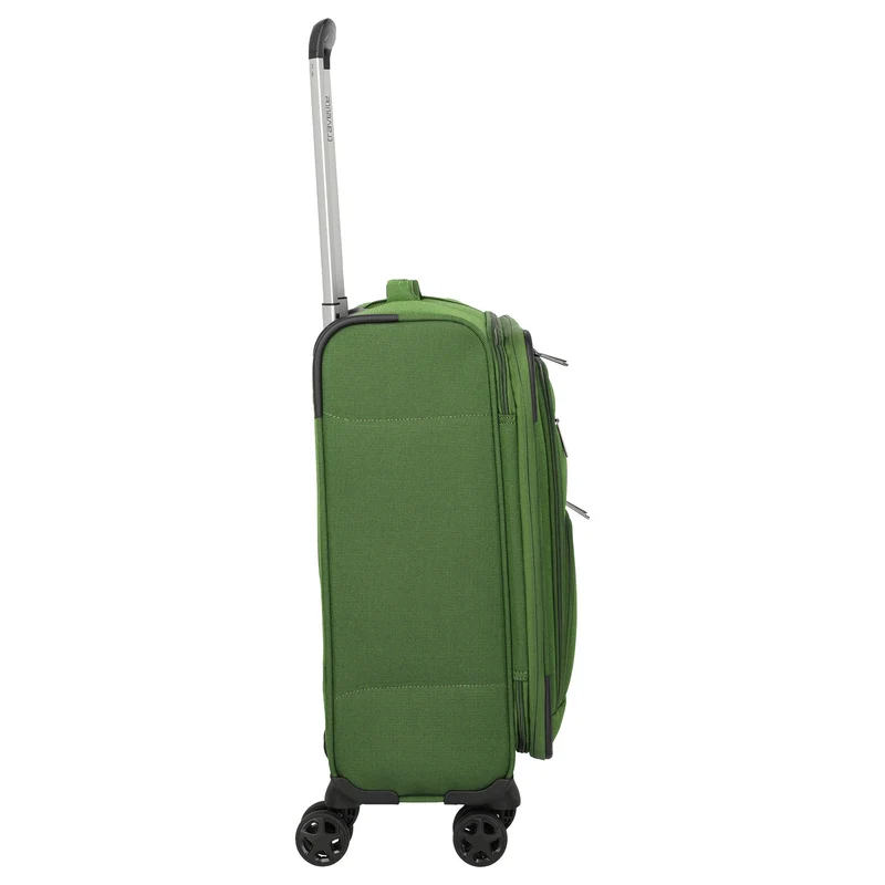 Travelite Cubis - 4-Rollen-Kabinentrolley 55 cm erw. (green)