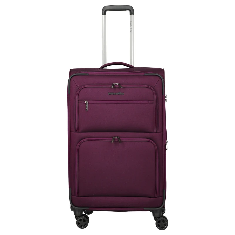 Travelite Cubis - 4-Rollen-Trolley 72 cm erw. (berry)