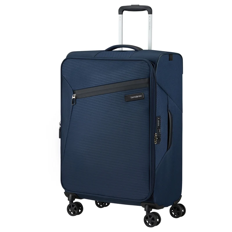Samsonite Litebeam - 4-Rollen-Trolley M 66 cm erw. (midnight blue)