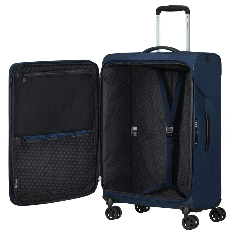 Samsonite Litebeam - 4-Rollen-Trolley M 66 cm erw. (midnight blue)
