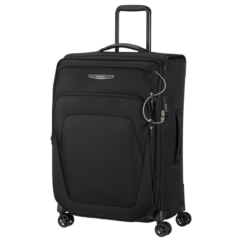 Samsonite Spark SNG 2 - 4-Rollen-Trolley 67/24 cm erw. (black, 67 cm)