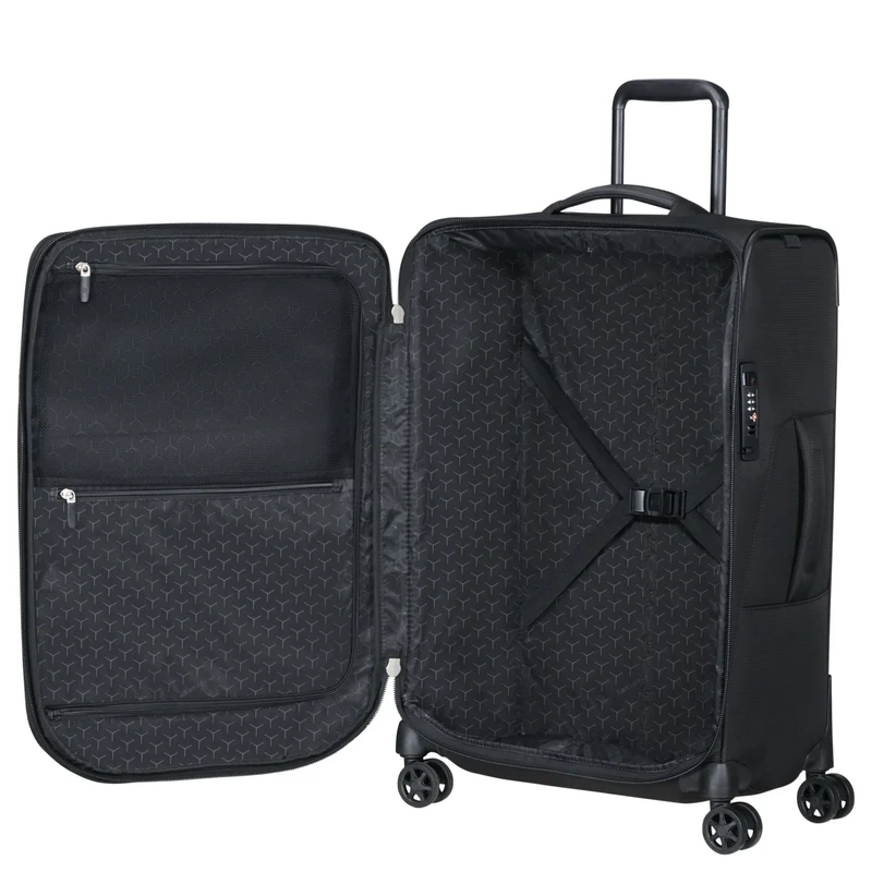 Samsonite Spark SNG 2 - 4-Rollen-Trolley 67/24 cm erw. (black, 67 cm)
