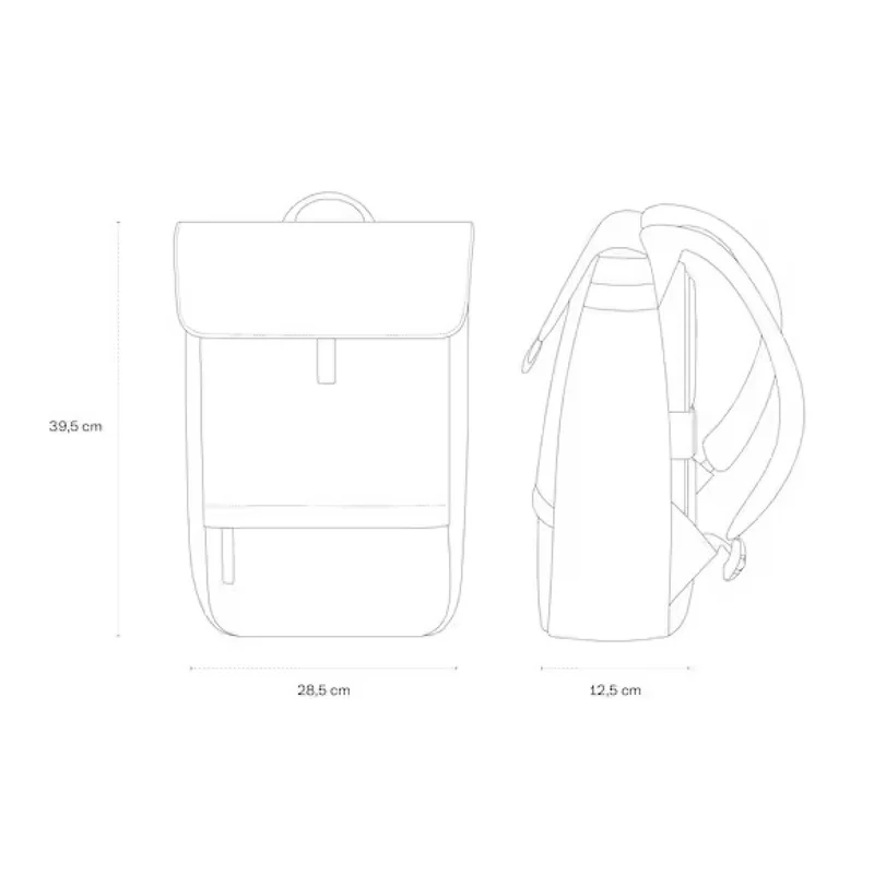 Kapten & Son Rucksack New Fyn All Schwarz