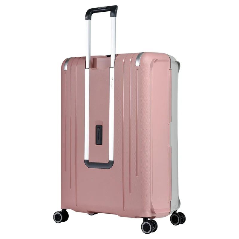 Eminent VERTICA - 4-Rollen-Trolley 76 cm (grau/rosa)