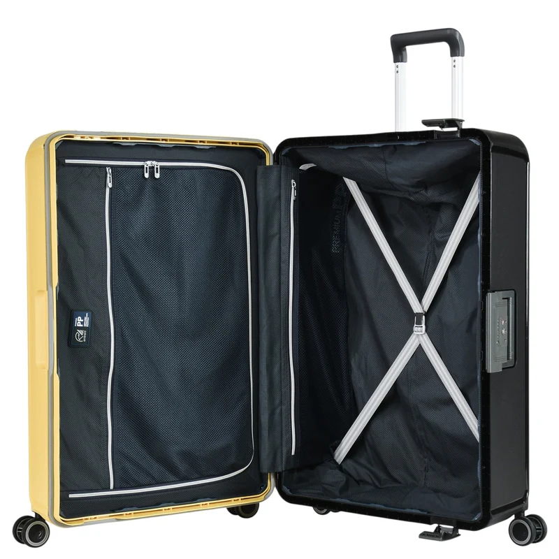 Eminent VERTICA - 4-Rollen-Trolley 76 cm (schwarz/gelb)