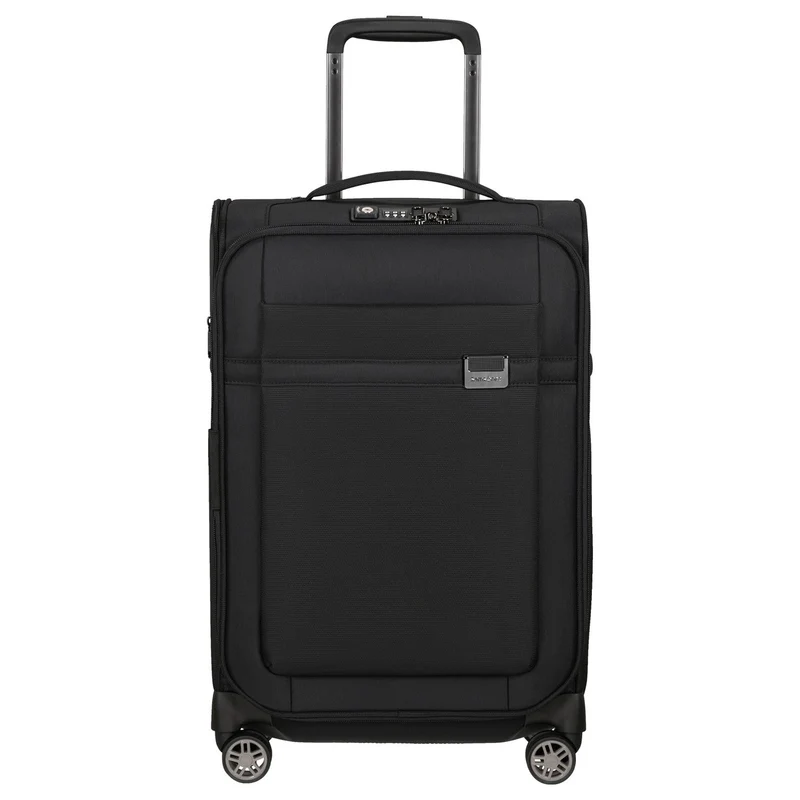Samsonite Airea - 4-Rollen-Kabinentrolley 55 cm erw. (black)