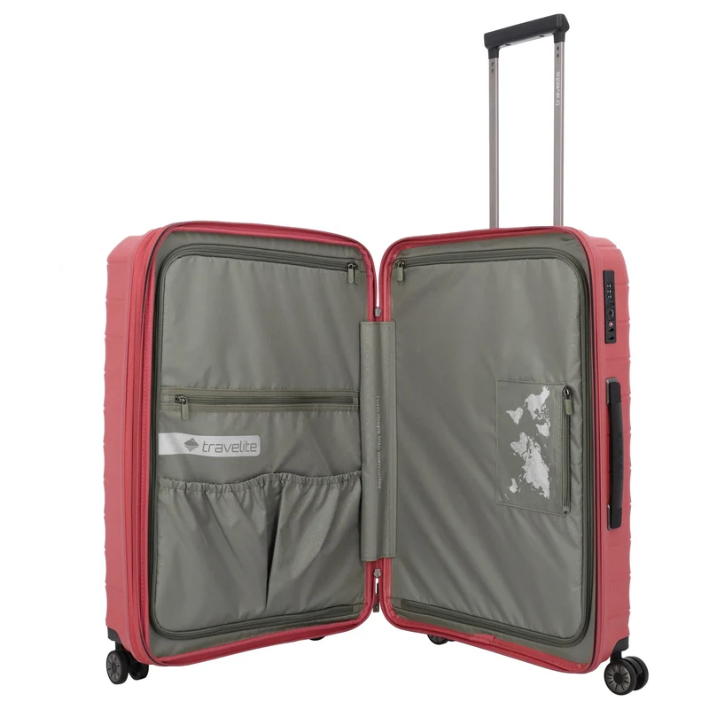 Travelite Mooby - 4-Rollen-Trolley L 77 cm (rot)