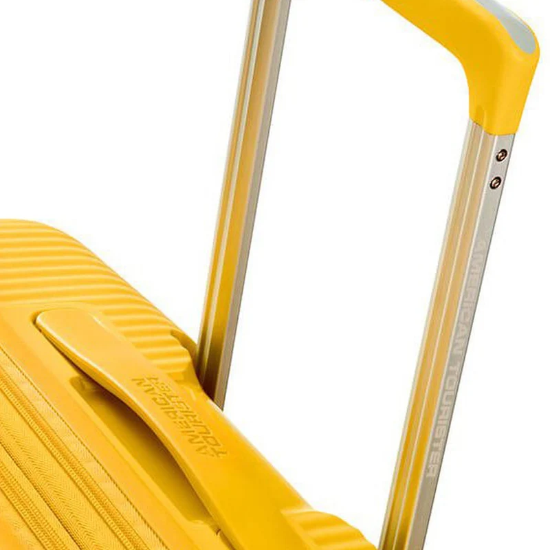 American Tourister Soundbox - 4-Rollen-Trolley 67 cm erw. (gelb)