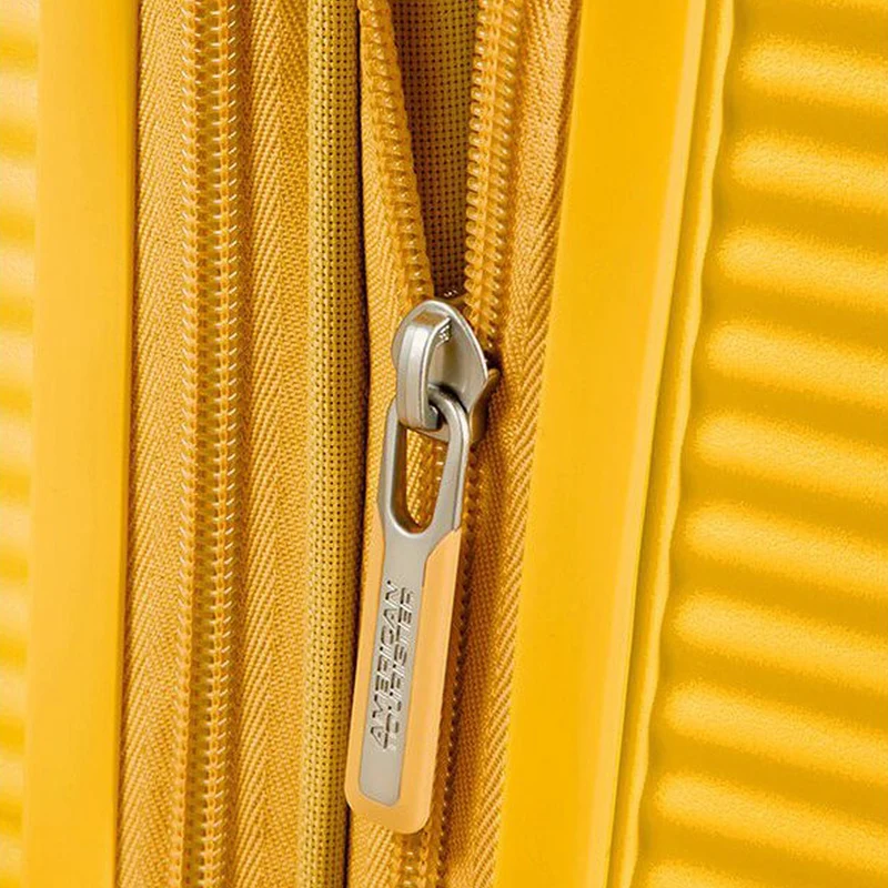 American Tourister Soundbox - 4-Rollen-Trolley 67 cm erw. (gelb)