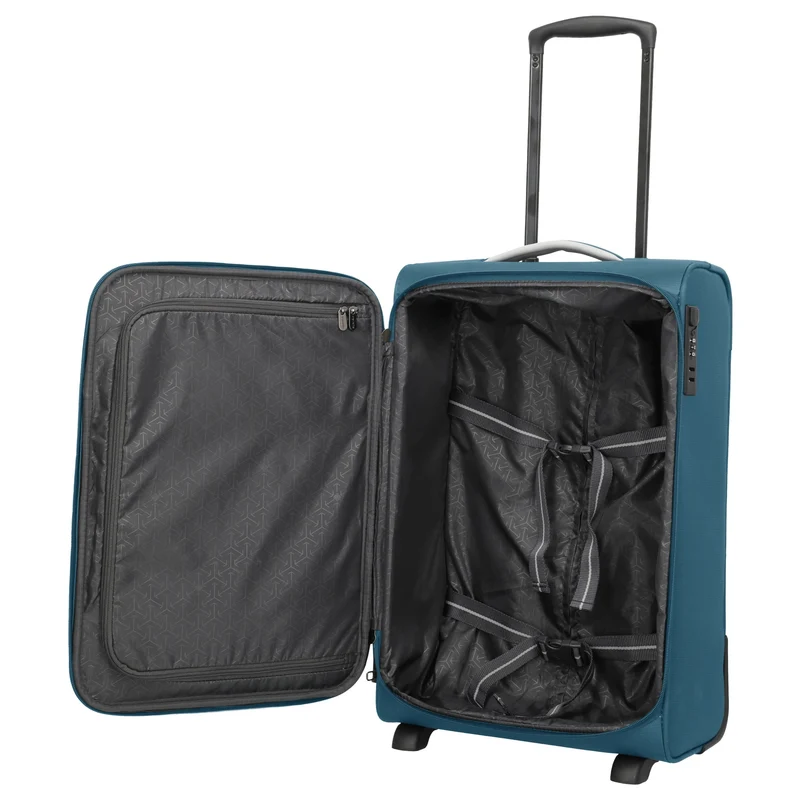 Travelite Jetpack Slim - 2-Rollen-Trolley S 55 cm (petrol)