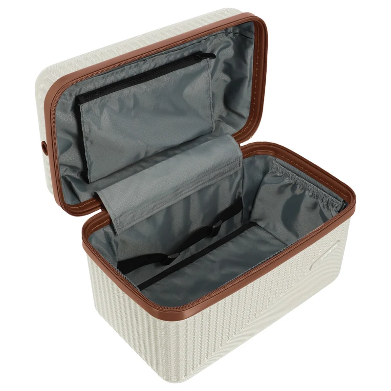 Travelite Bali - Beautycase 36 cm (weiß/cognac)