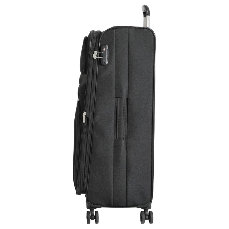 Skyline Orlando - 4-Rollen-Trolley Set L erw./M. erw./S + Boarding Bag + Beautycase 5tlg. (schwarz)