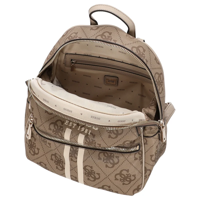 Guess Manhattan II Backpack L - Rucksack L (latte logo)