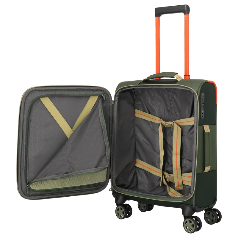 Travelite Color Craze - 4-Rollen-Kabinentrolley S 55 cm (oliv)