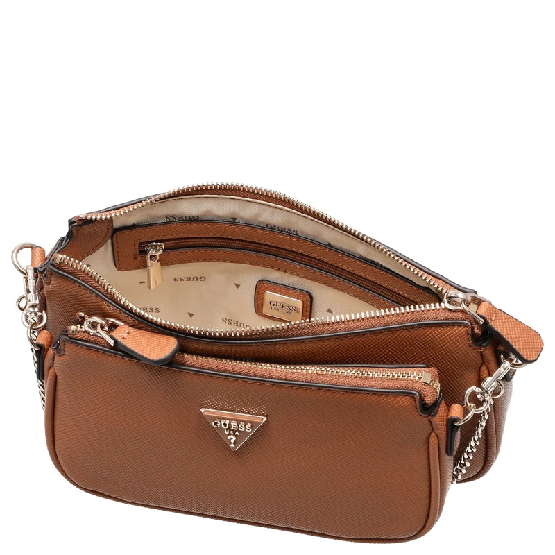 Guess Noelle II DBL Pouch - Umhängetasche 24 cm (light cognac)