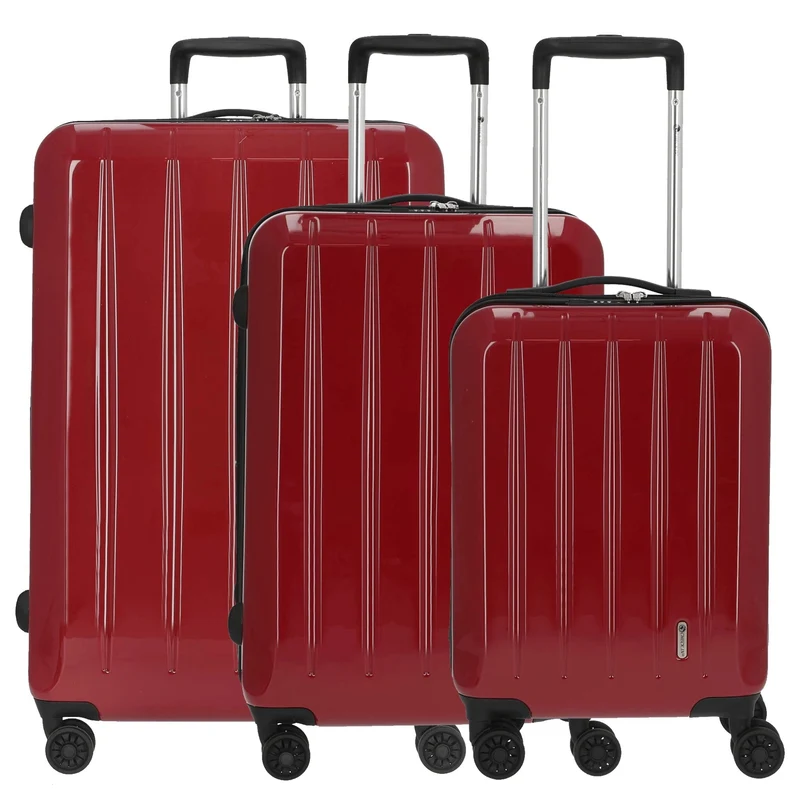 CHECK.IN London 2.0 Trolley-Set 3tlg. (beere)