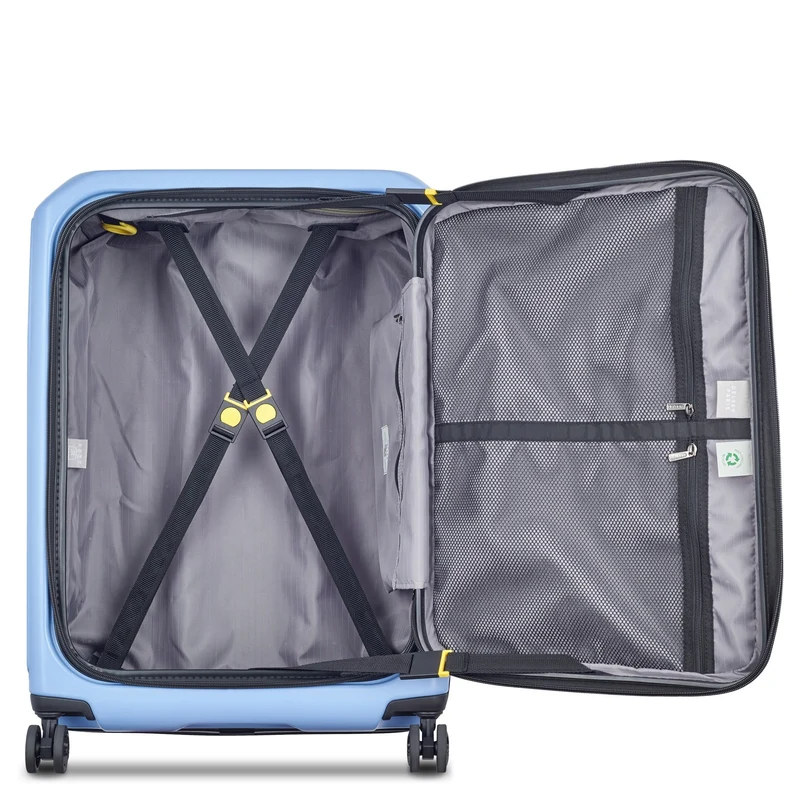 Delsey Paris Securitime - 4-Rollen-Trolley M 66 cm erw. (lavendelblau)