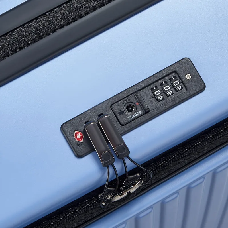 Delsey Paris Securitime - 4-Rollen-Trolley M 66 cm erw. (lavendelblau)