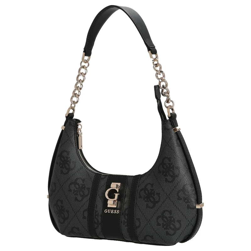 Guess Erenia Top Zip - Schultertasche (coal logo)