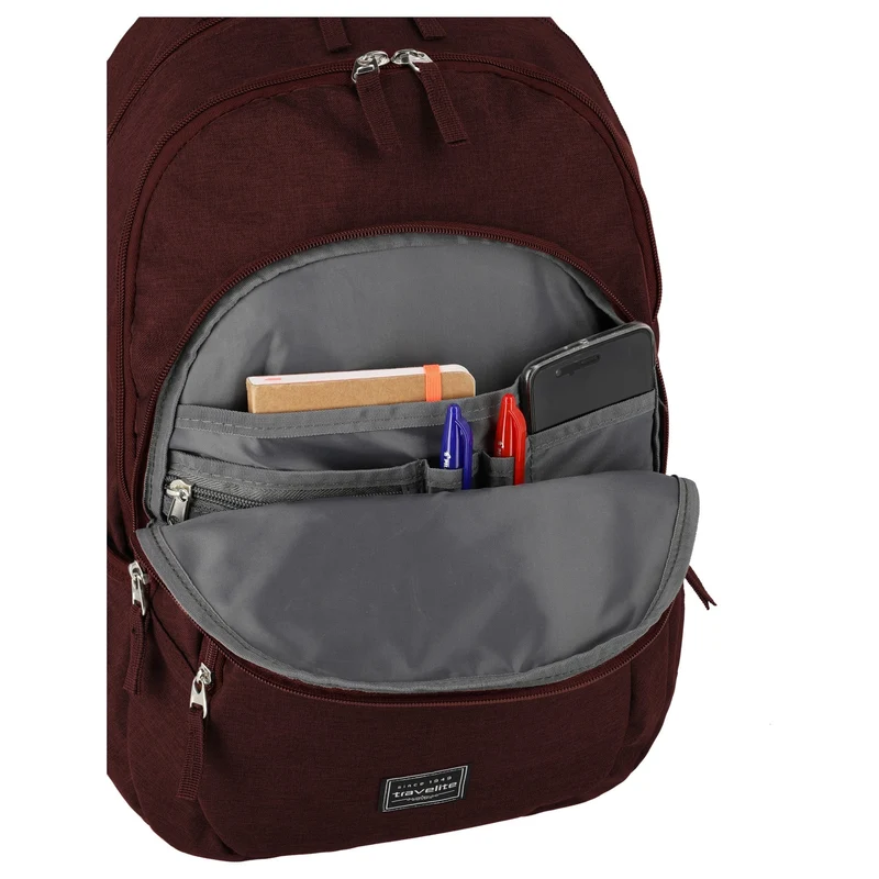 Travelite Basics Melange - Rucksack 45 cm (bordeaux)