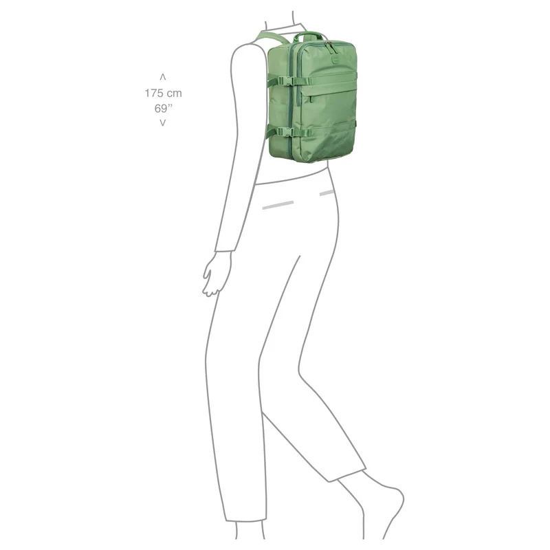 Brics Positano - Rucksack 42 cm (sage green)