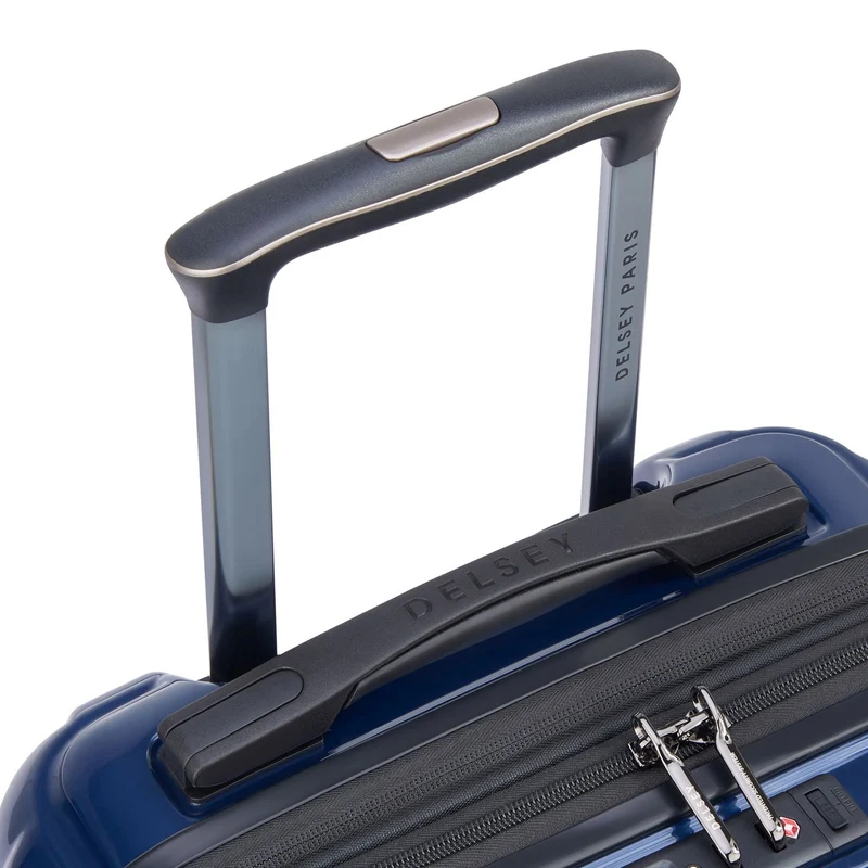 Delsey Paris Shadow 5.0 - 4-Rollen-Kabinentrolley mit Vortasche S 55 cm erw. USB (marineblau)
