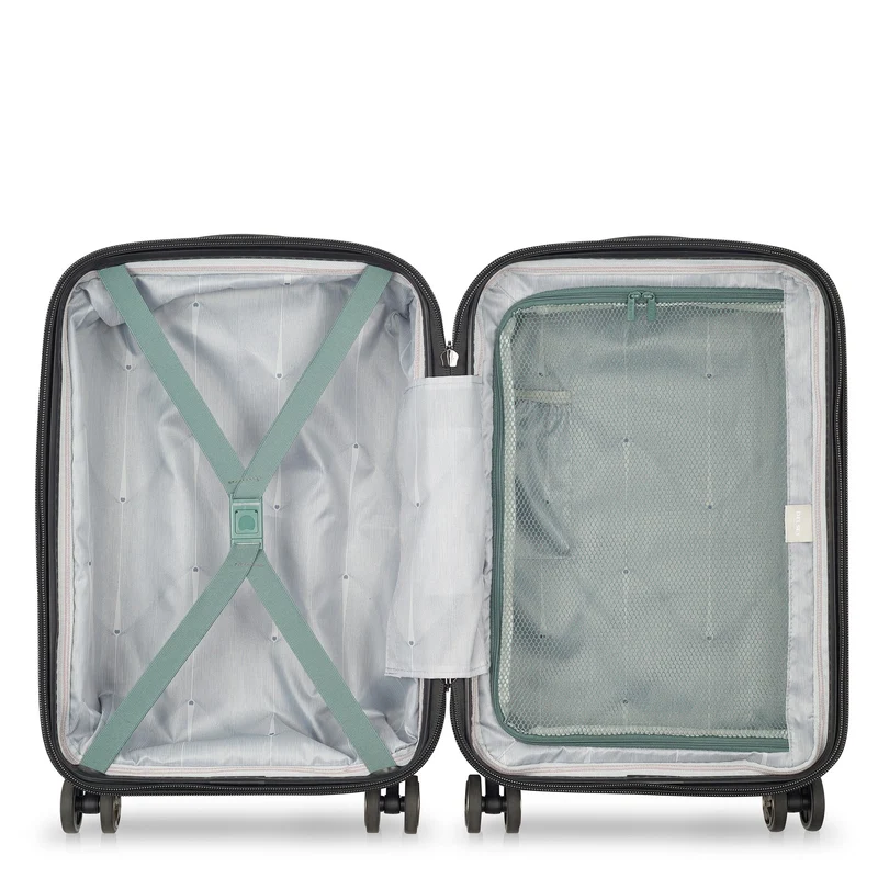 Delsey Paris Shadow 5.0 - 4-Rollen-Kabinentrolley USB 55 cm (grün)