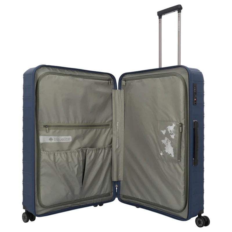 Travelite Mooby - 4-Rollen-Trolley L 77 cm (marine)