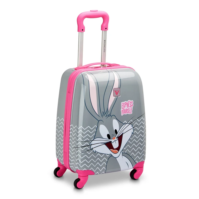 Roncato Looney Tunes Kids - 4-Rollen-Kindertrolley 44 cm (Bugs Bunny Grigio)