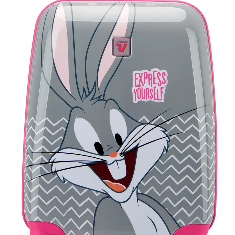 Roncato Looney Tunes Kids - 4-Rollen-Kindertrolley 44 cm (Bugs Bunny Grigio)