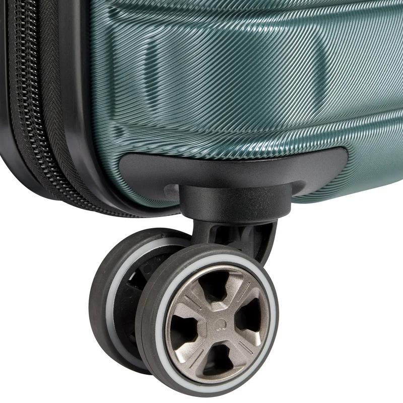 Delsey Paris Shadow 5.0 - 4-Rollen-Kabinentrolley Slim Line USB 55 cm (grün)