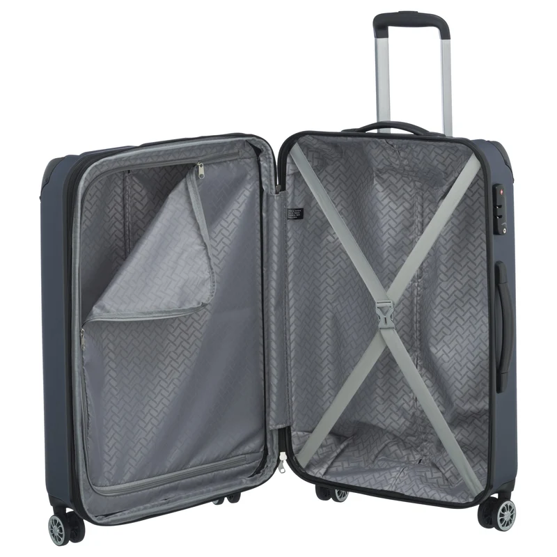 Travelite City - 4-Rollen-Trolley erw. M 68 cm (marine)