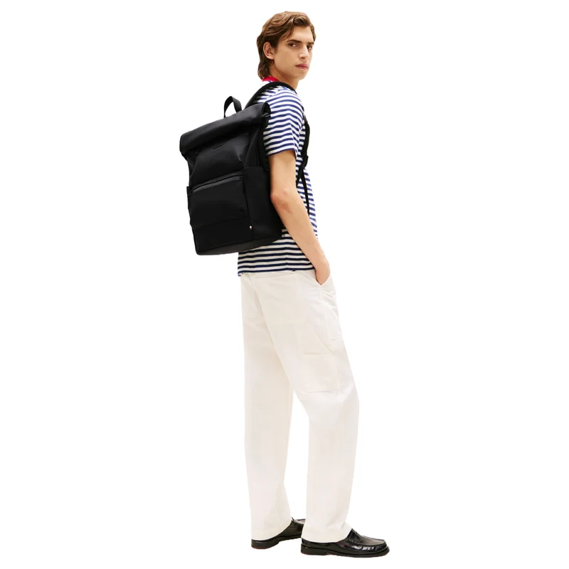 Tommy Hilfiger TPU Rolltop - Rucksack 50 cm (schwarz)
