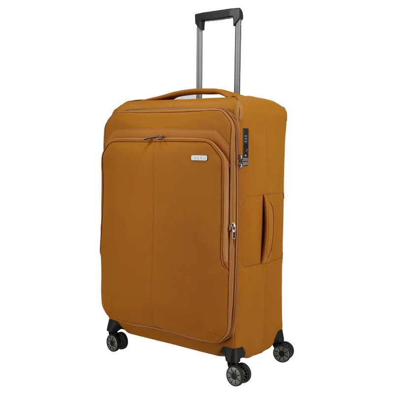 Travelite Priima - 4-Rollen-Trolley L 79 cm erw. (curry)
