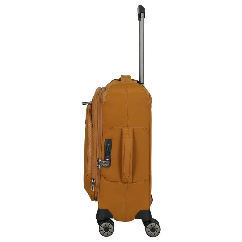 Travelite Priima - 4-Rollen-Kabinentrolley S 55 cm erw. (curry)
