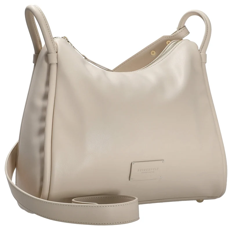 Seidenfelt Kaavi - Umhängetasche 30 cm (cotton beige/gold)