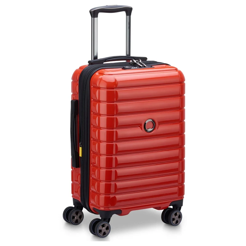 Delsey Paris Shadow 5.0 - 4-Rollen-Kabinentrolley USB 55 cm (intensives rot)