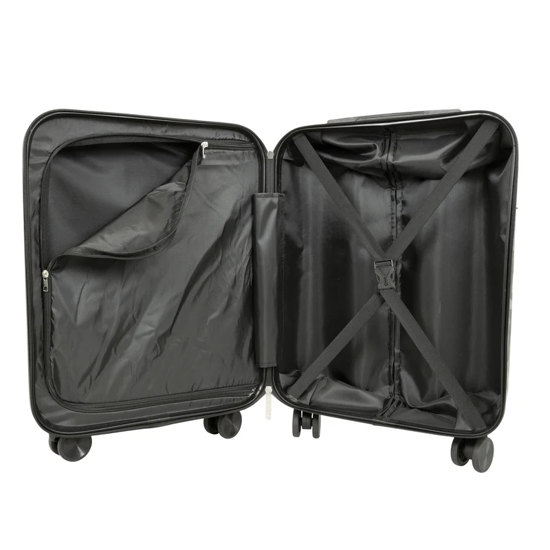 Urban Camouflage ABS-Hartschalen-Reisekoffer Adventure Line in DarkGreen DarkRed ShinyBlack