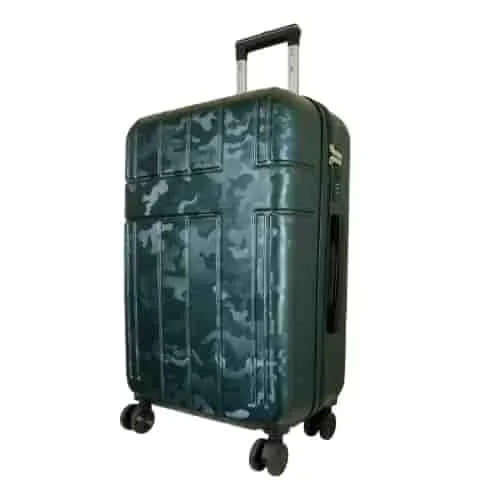 Urban Camouflage ABS-Hartschalen-Reisekoffer Adventure Line in DarkGreen DarkRed ShinyBlack