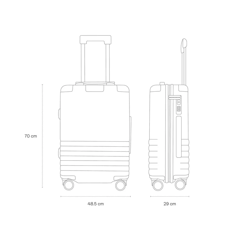 Kapten & Son Hartschalen Koffer Polycarbonat Heathrow Check Sandstone 70 cmL