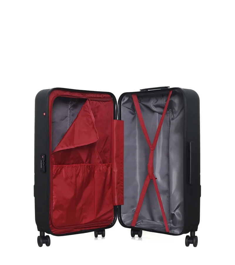 SWISS KOPPER – 4er-Pack – Großer Koffer, mittelgroßer Koffer, Handgepäck und Handgepäck XXS USTER
