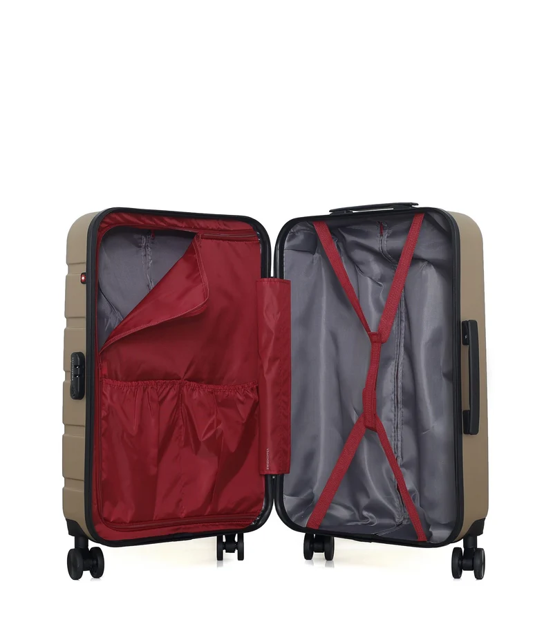 SWISS KOPPER – 2er-Pack – Mittelgroßer Koffer und Handgepäck AIGLE