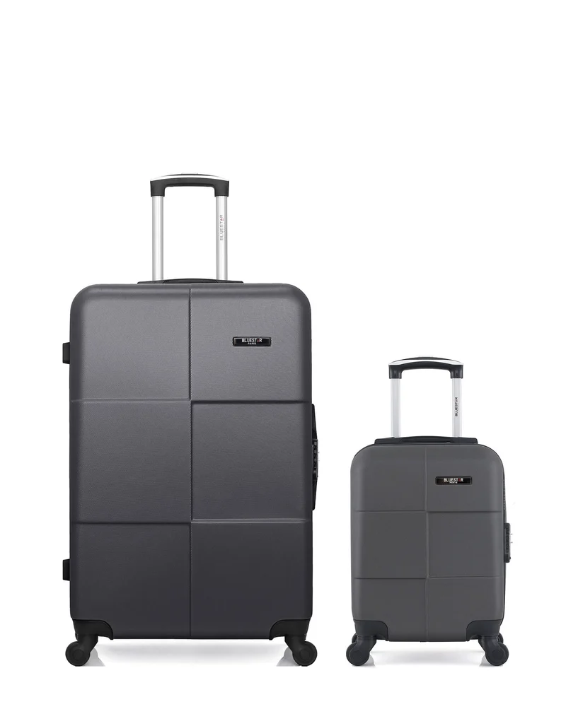 BLUESTAR – 2er-Pack – Großer Koffer und Handgepäck XXS MIAMI