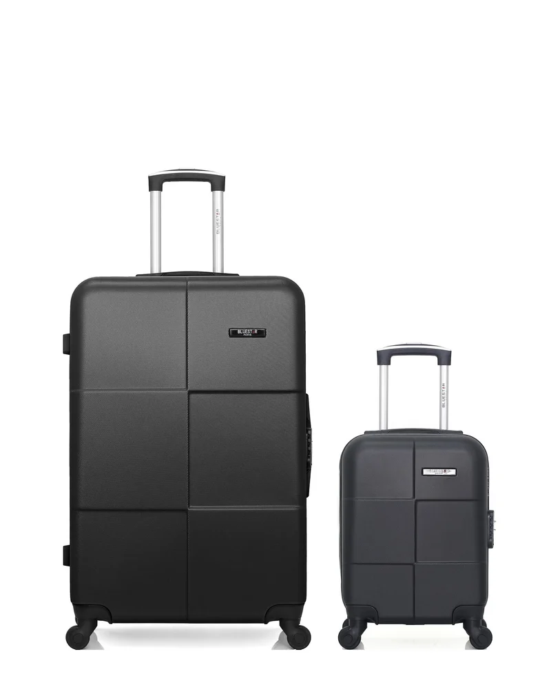 BLUESTAR – 2er-Pack – Großer Koffer und Handgepäck XXS MIAMI