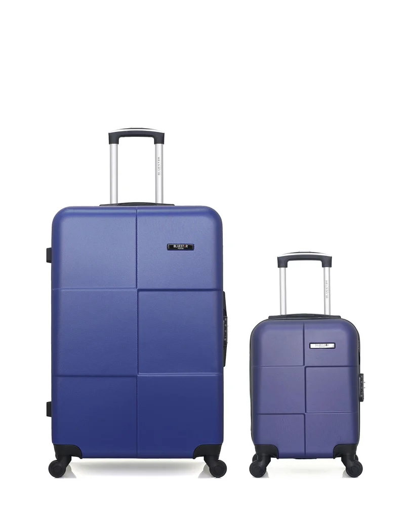 BLUESTAR – 2er-Pack – Großer Koffer und Handgepäck XXS MIAMI