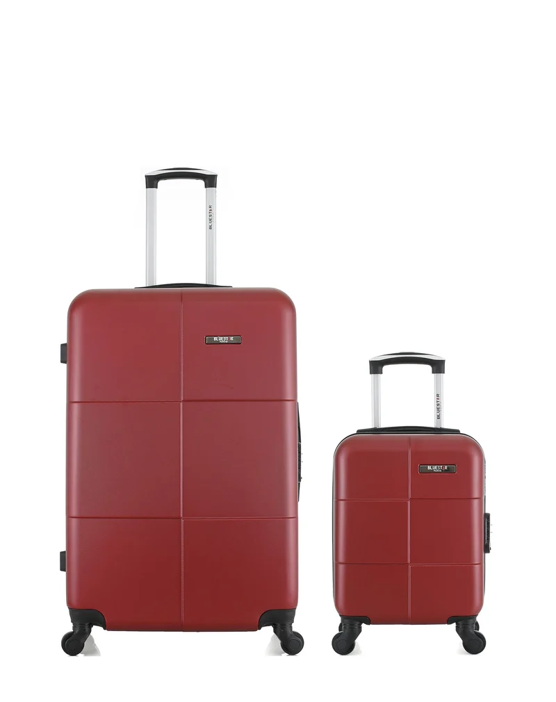 BLUESTAR – 2er-Pack – Großer Koffer und Handgepäck XXS MIAMI