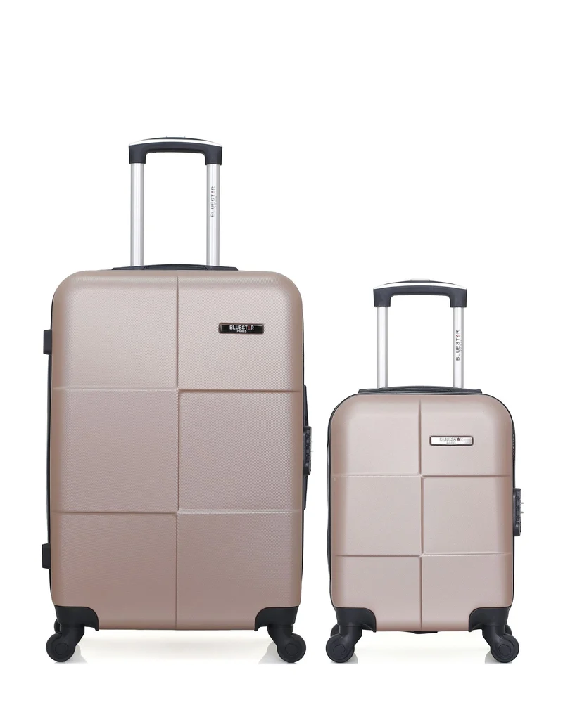 BLUESTAR – 2er-Pack – Mittelgroßer Koffer und Handgepäck XXS MIAMI